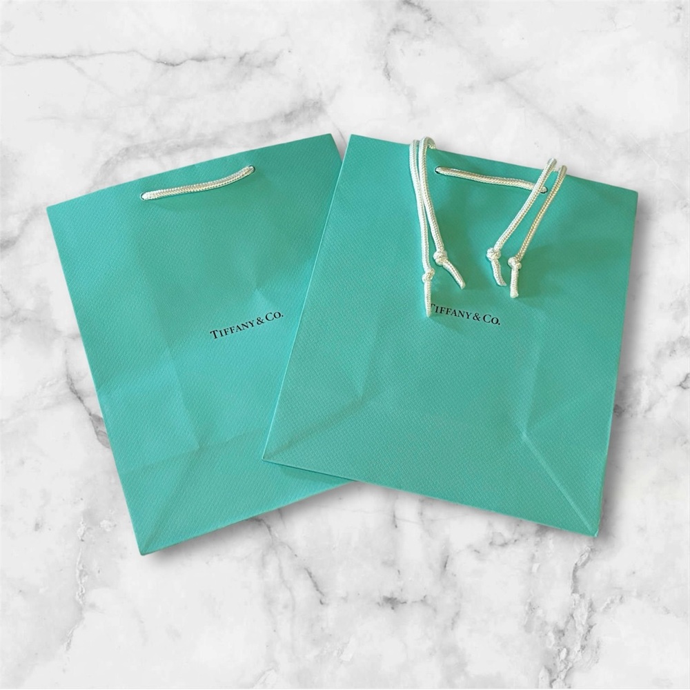2 Medium Tiffany & Co. Shopping Bags